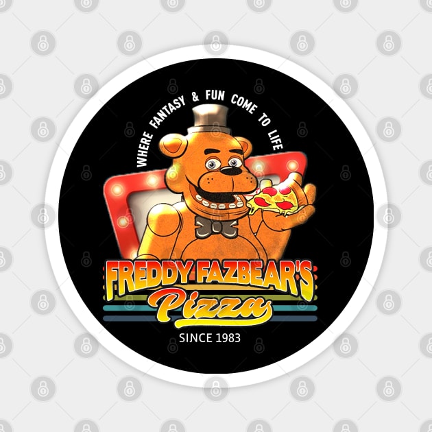 Retro Freddy Fazbear's Pizza 1983 Magnet by Super Dream Paradise 